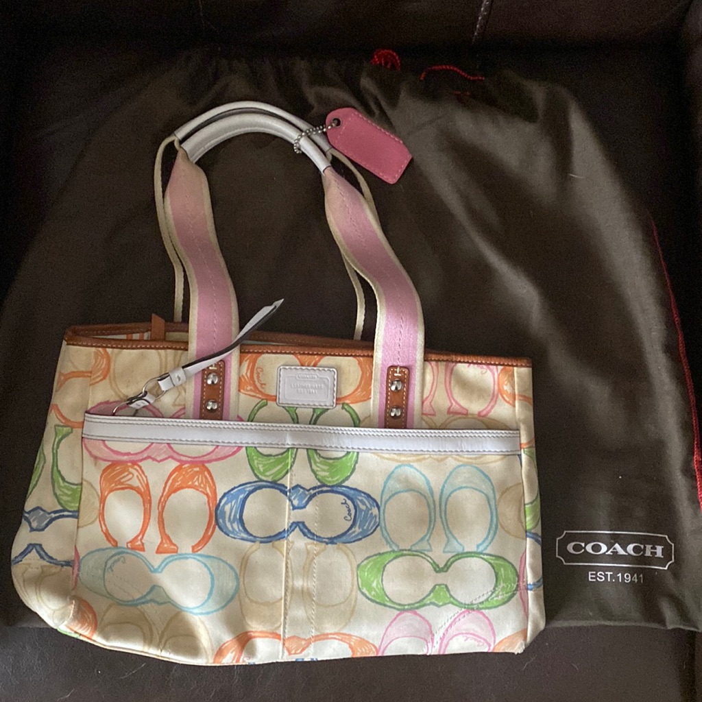 Authentic Coach Matching Purse And Wallet Set